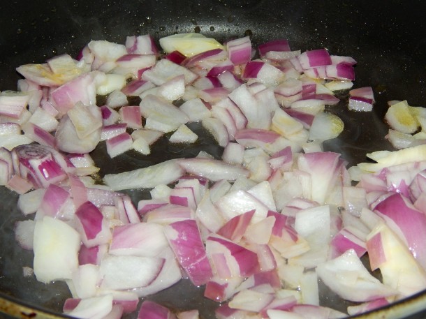 Greek Tofu Scramble Onions